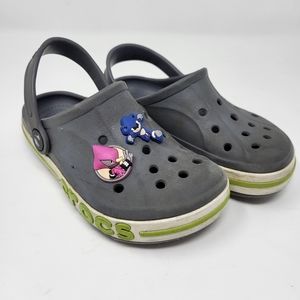 CROCS youth boys kids Bayaband Iconic Clog Gray C 11 Slip‎ On